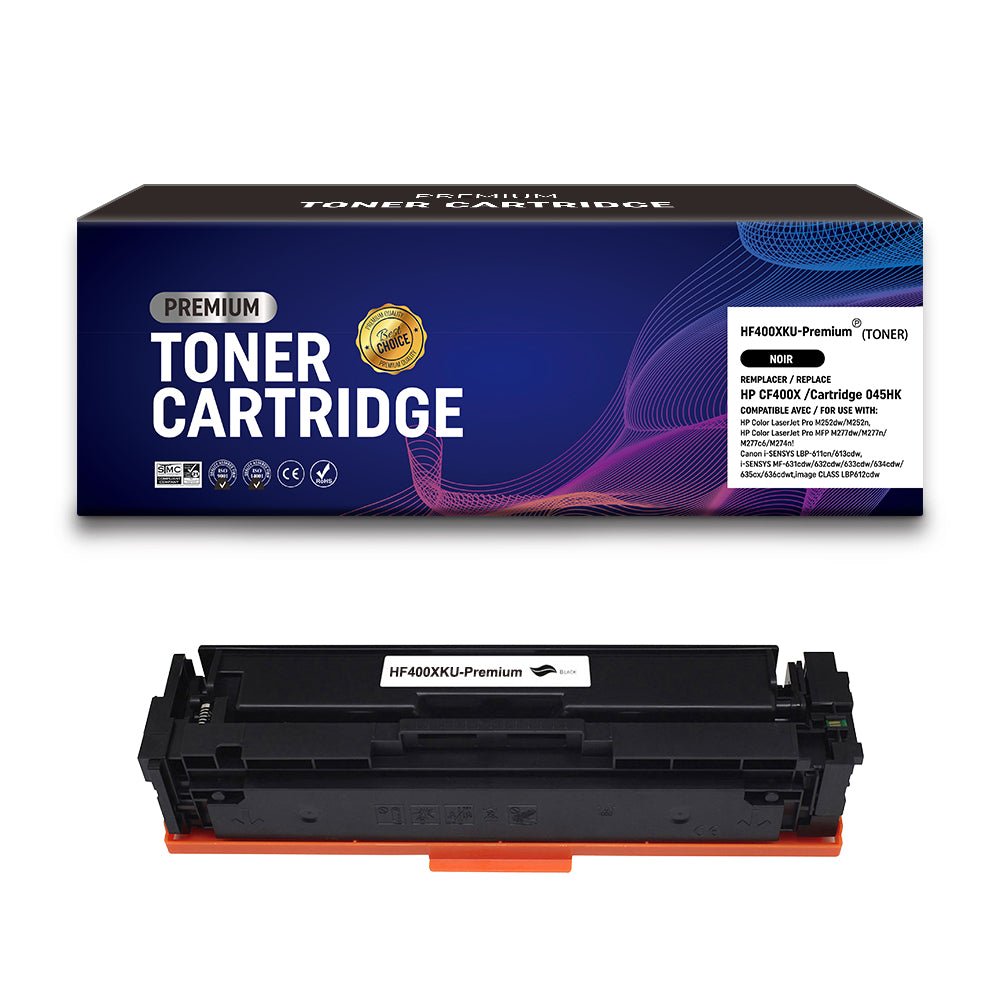 Cartouche de toner Compatible HP CF400X / Cartridge 045HK Noir 2800pages - KERA FRANCE Cartouche de toner Compatible HP CF400X / Cartridge 045HK Noir 2800pages - KERA FRANCE